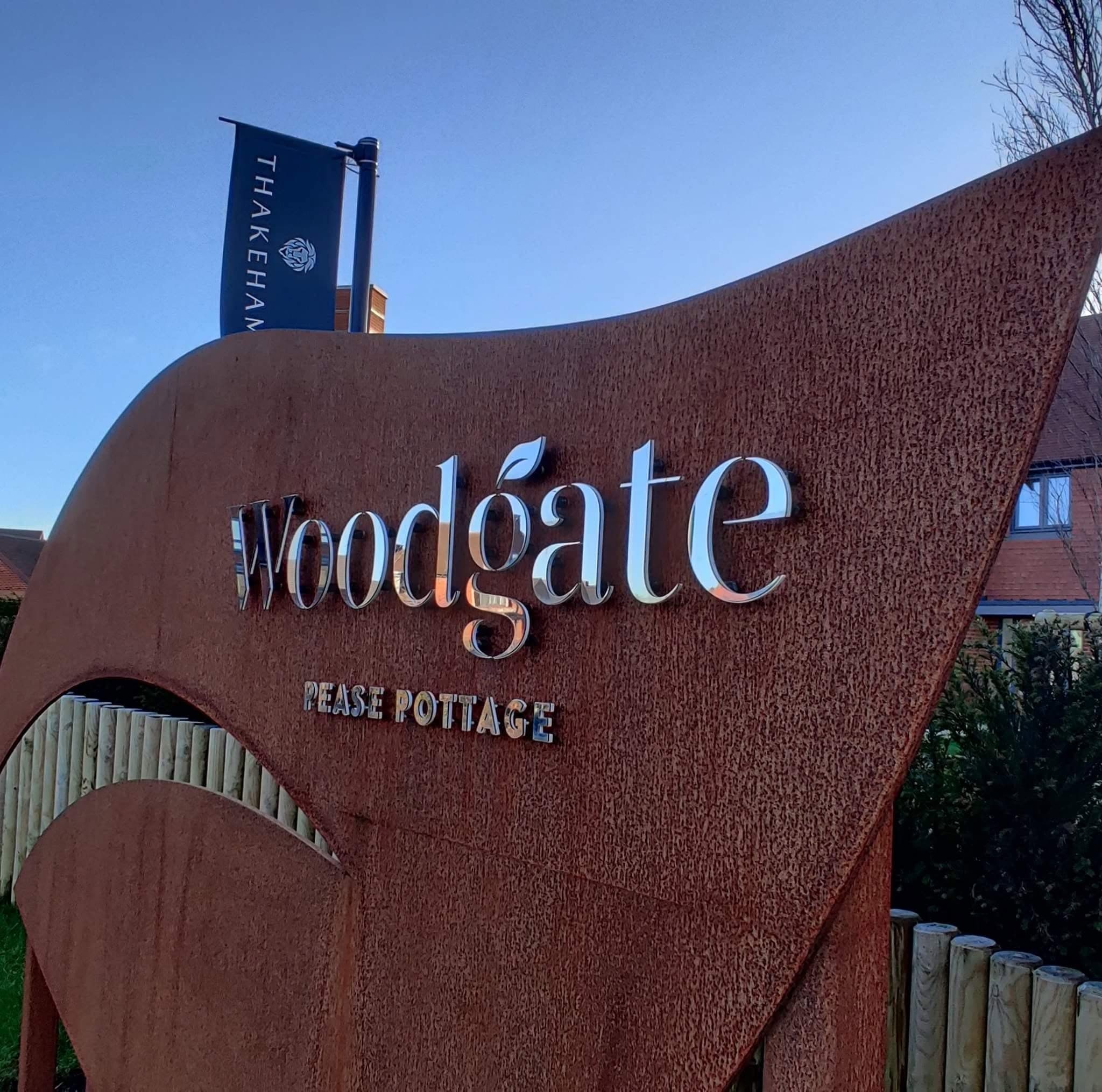 Woodgate Pease Pottage sign