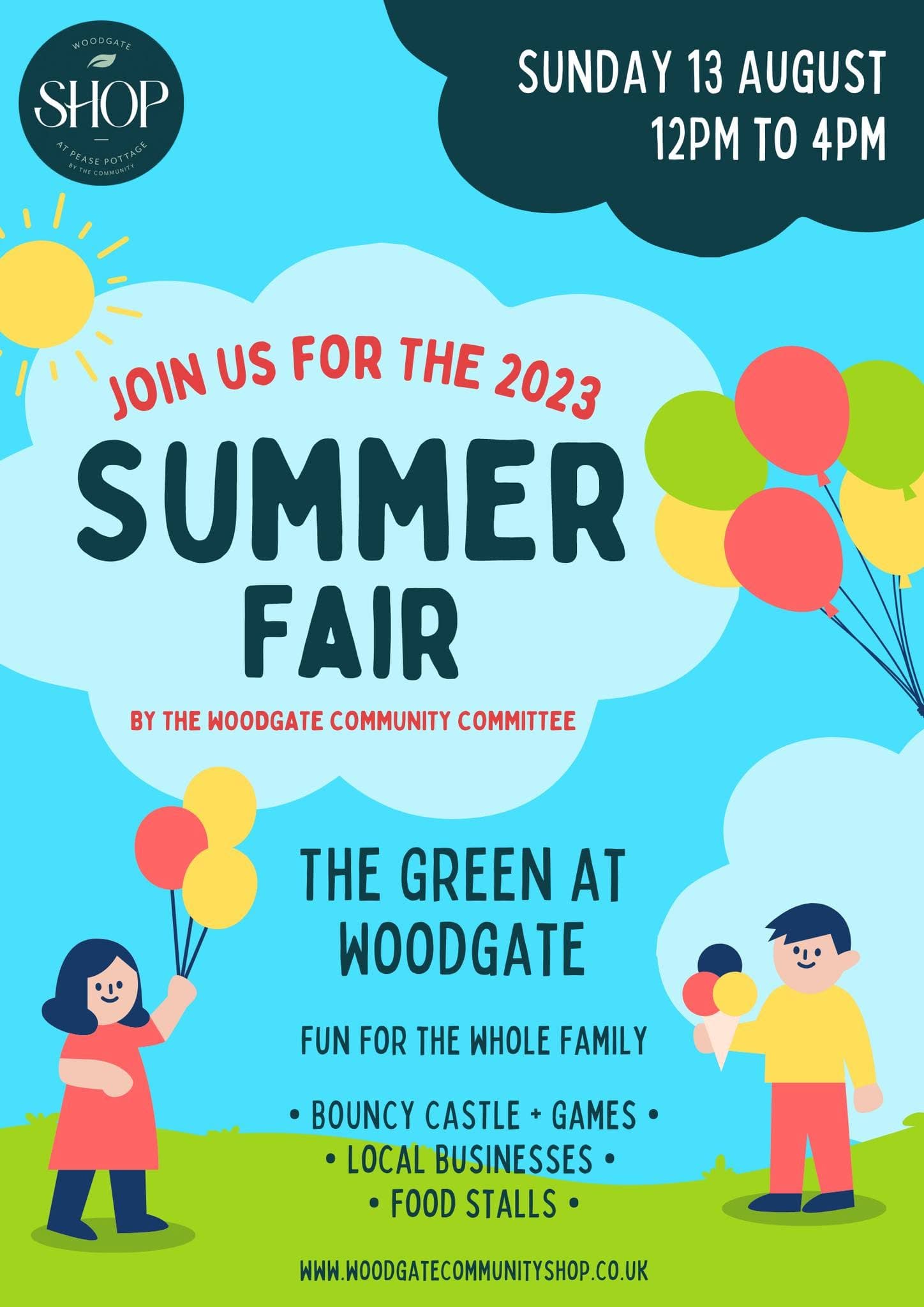 Woodgate Summer Fair 2023 poster