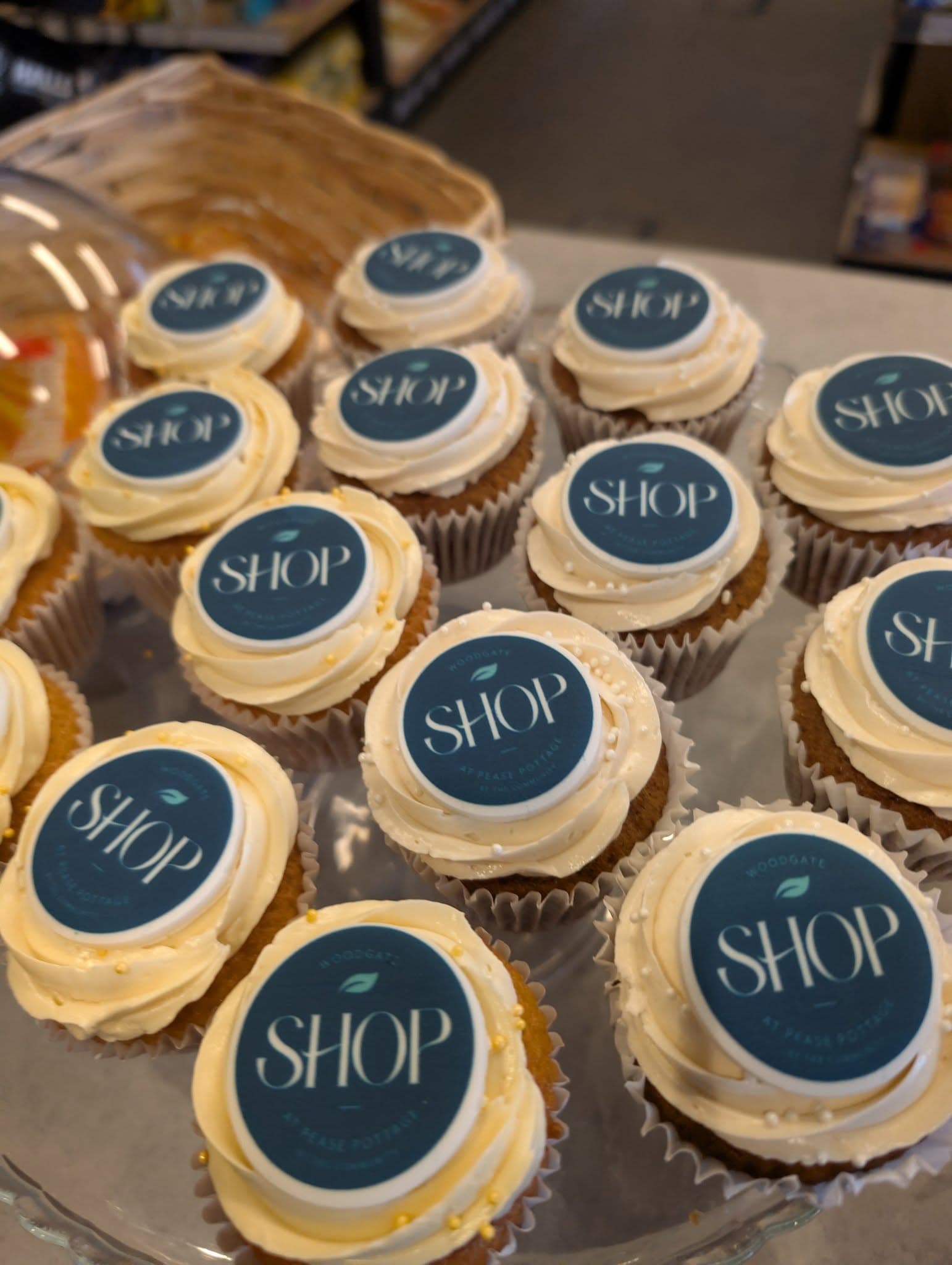 Woodgate Community Shop first birthday cupcakes